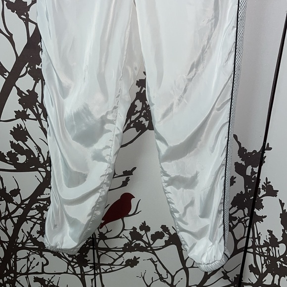 ReVamped Size Small White with Black Stripes Mesh Trackpants NWOT $35 - Picture 3 of 11